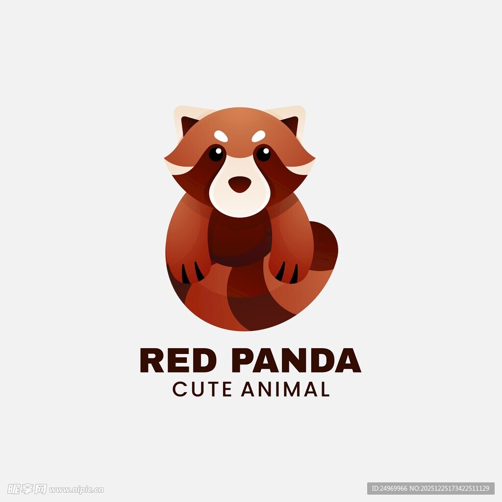 小熊猫城市标志设计