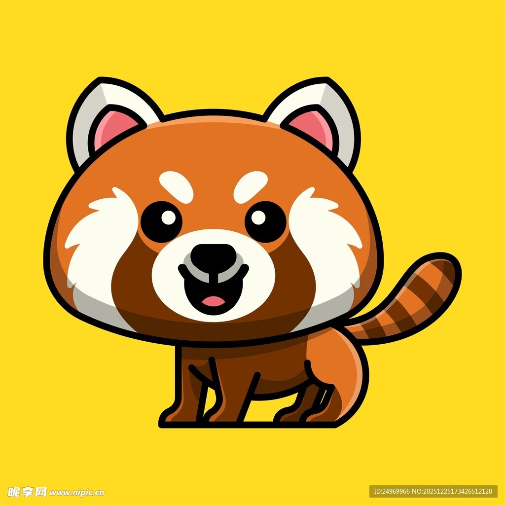 可爱小熊猫卡通形象