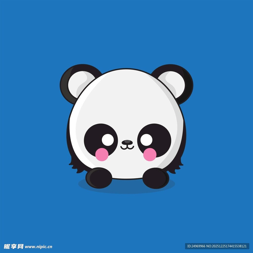 可爱熊猫卡通形象