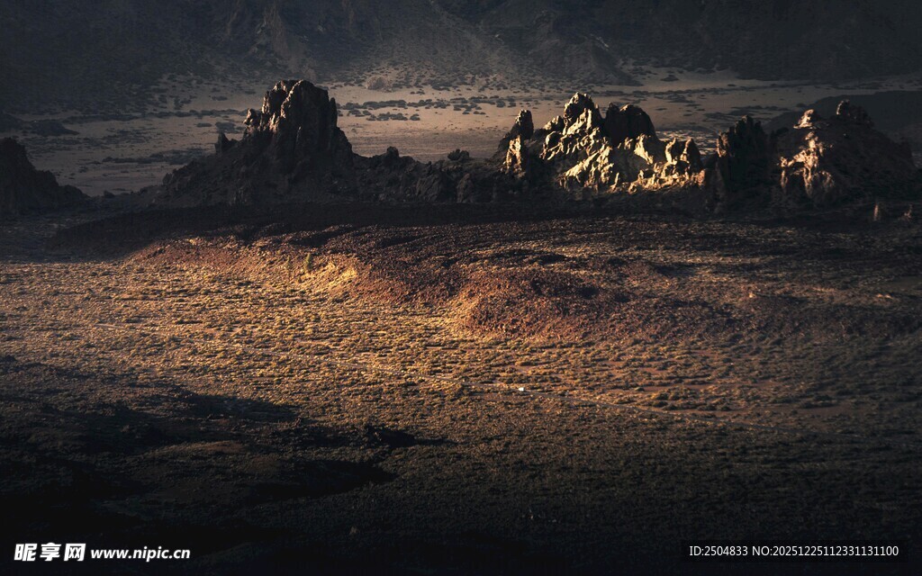 荒凉火星地貌景观