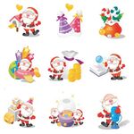 圣诞老人卡通形象集合