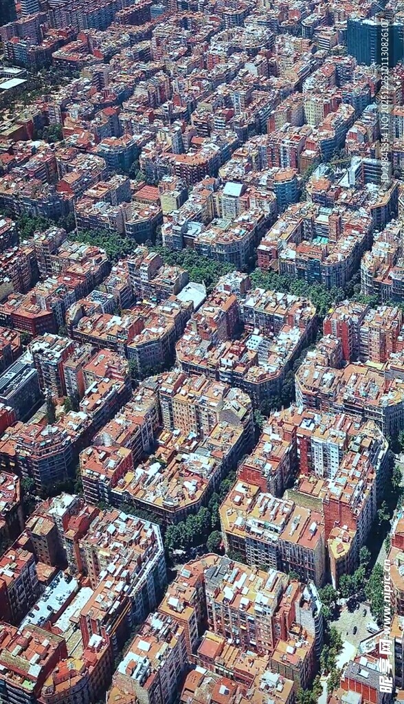 城市建筑鸟瞰景观