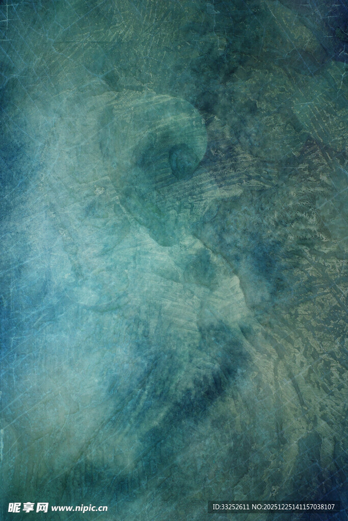 梦幻蓝绿抽象纹理背景