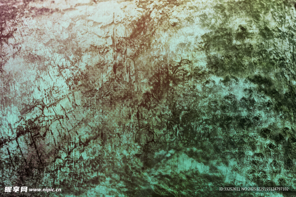 复古斑驳绿色纹理背景