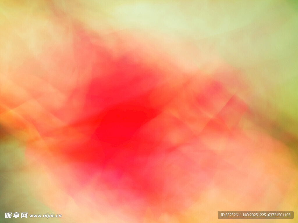 模糊的红绿色调抽象画面