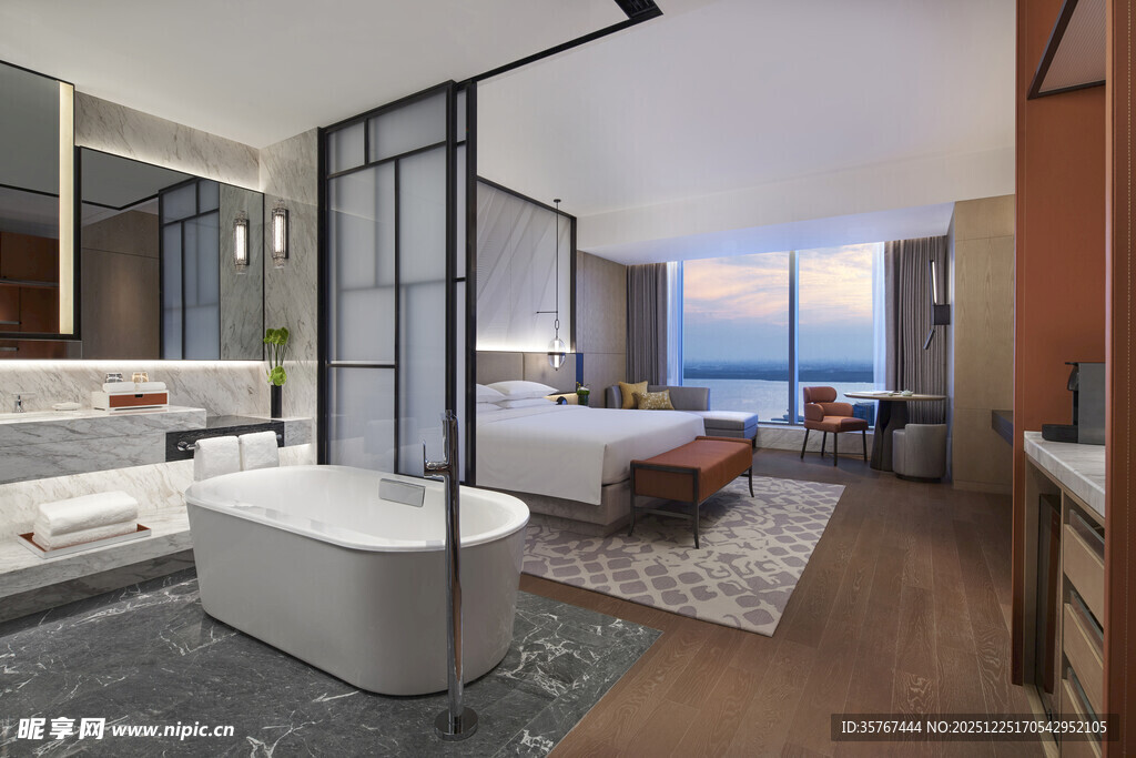 豪华海景酒店客房景观