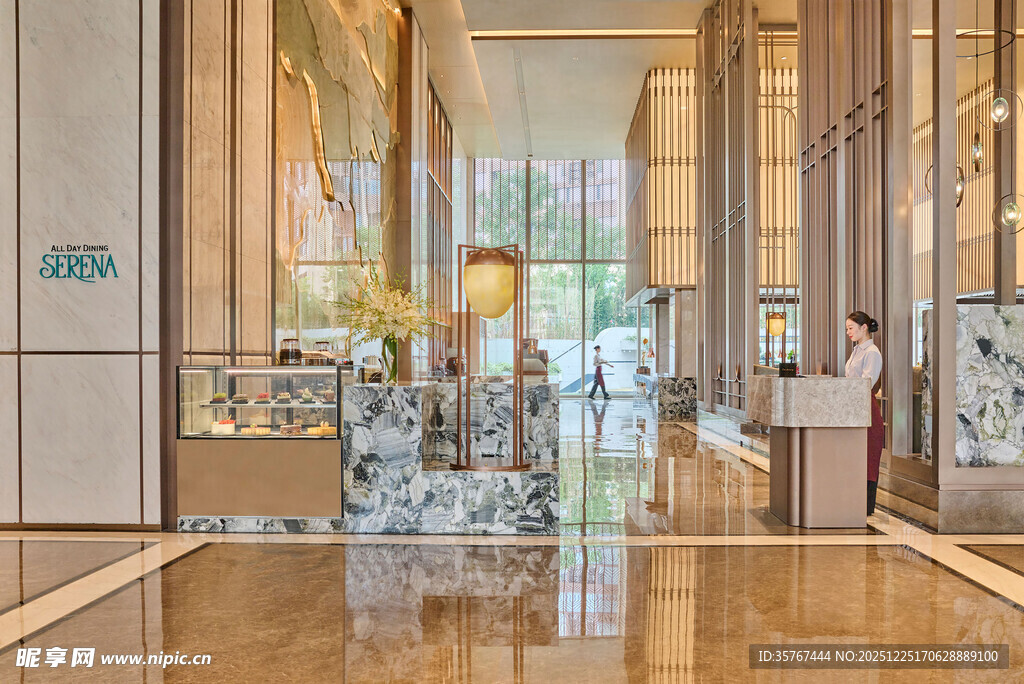 豪华酒店大堂内景