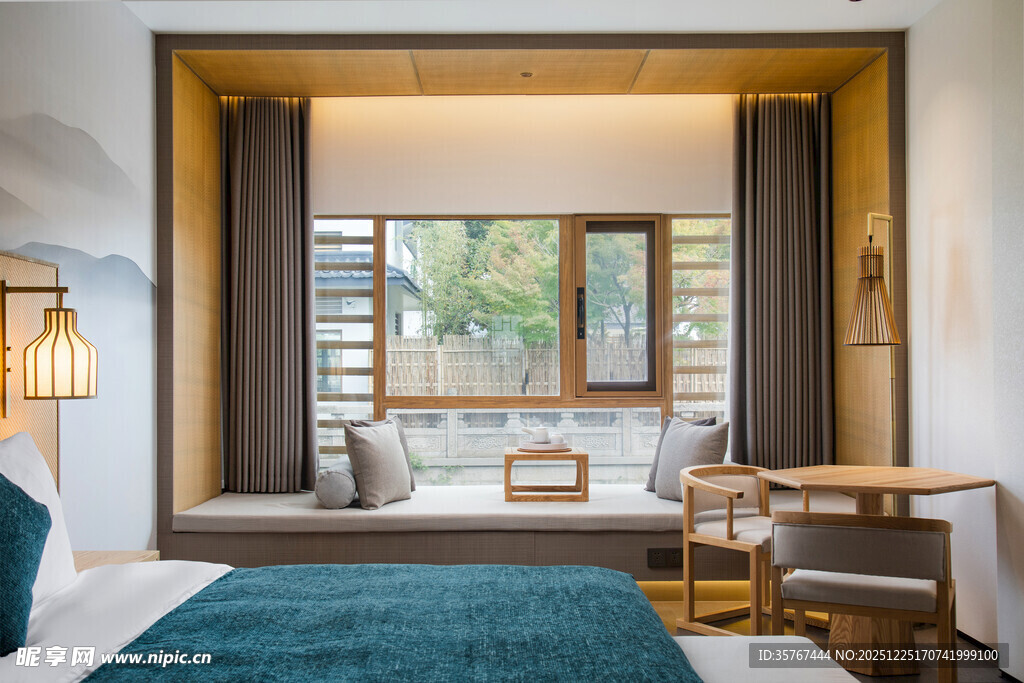 中式雅致卧室温馨一角