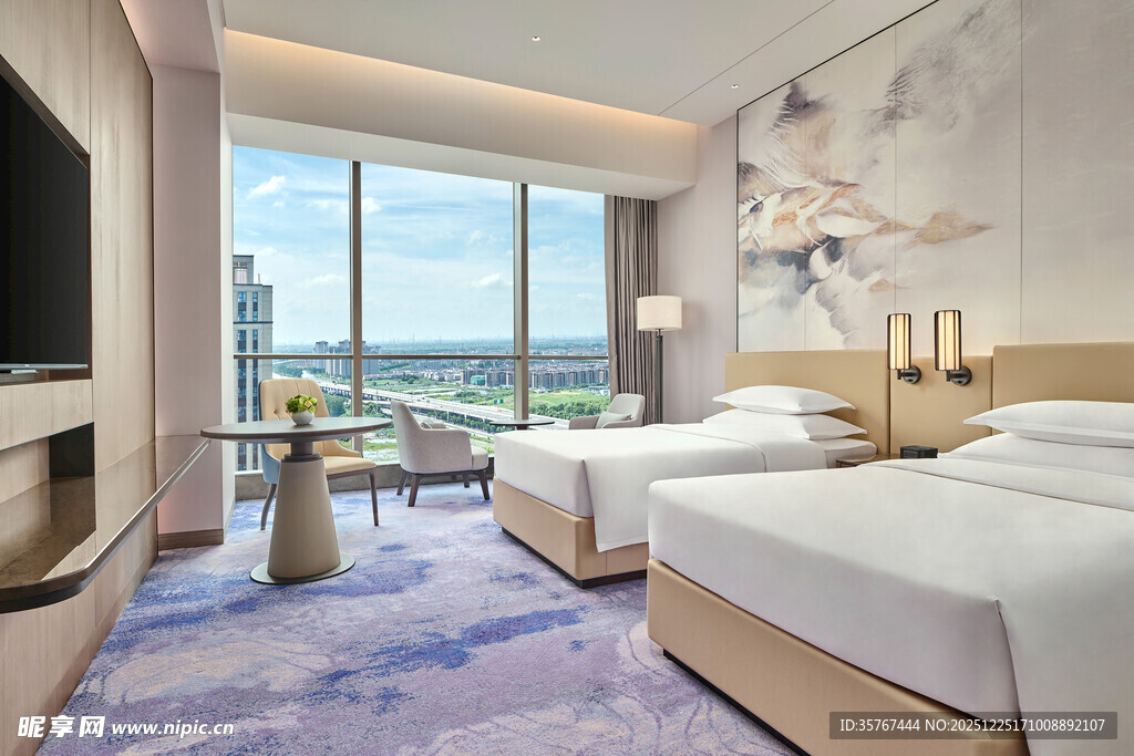 豪华现代风格酒店客房