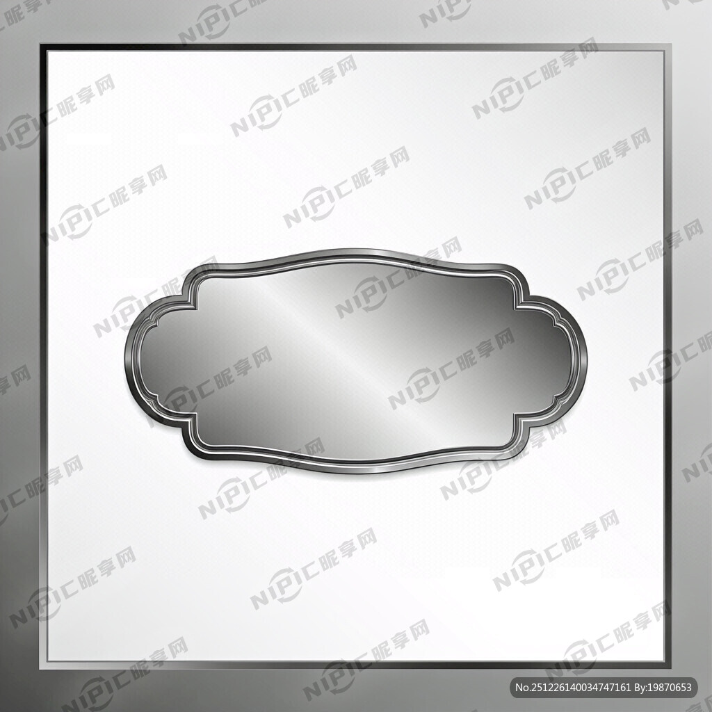 帮我设计一款欧式时尚款的金属牌