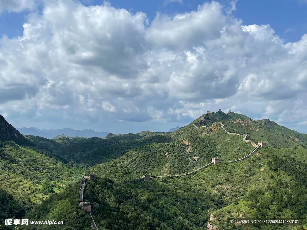 广角全幅高清 长城风景风光
