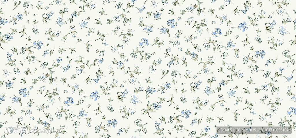 清新碎花图案纹理背景