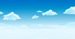 蓝天白云背景