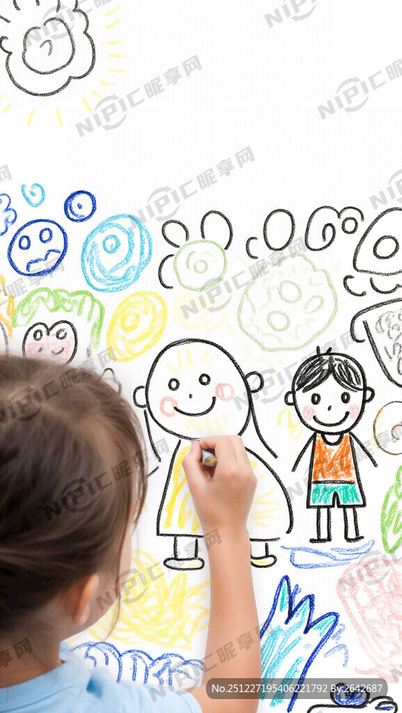 儿童画展背景