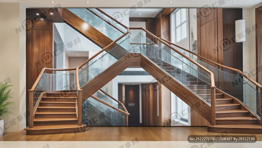 楼梯喷绘布广告 高端大气 