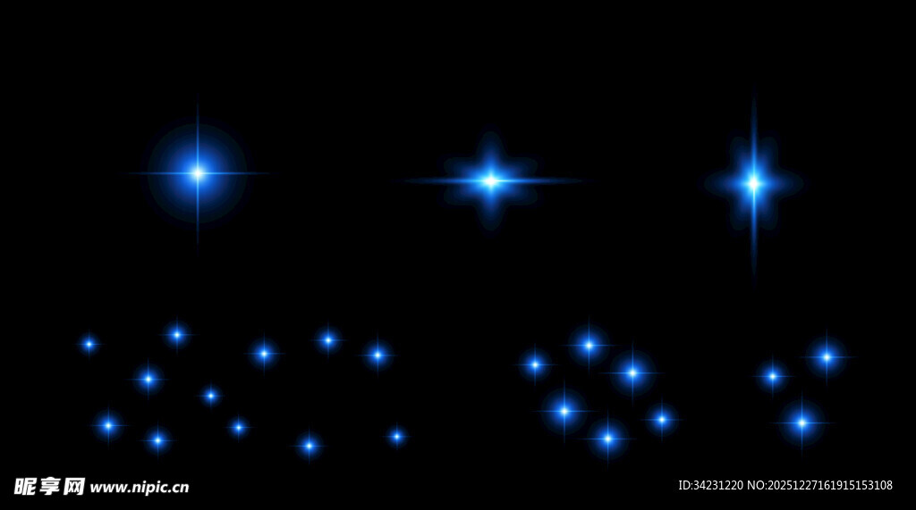 蓝色星光