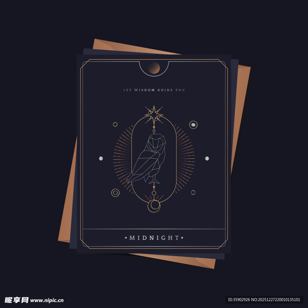 神秘塔罗牌图案设计