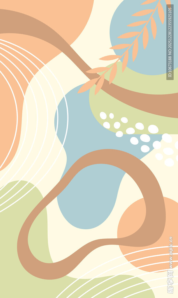 抽象几何线条艺术图形