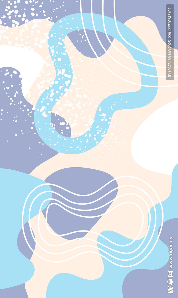 抽象几何波浪图案背景