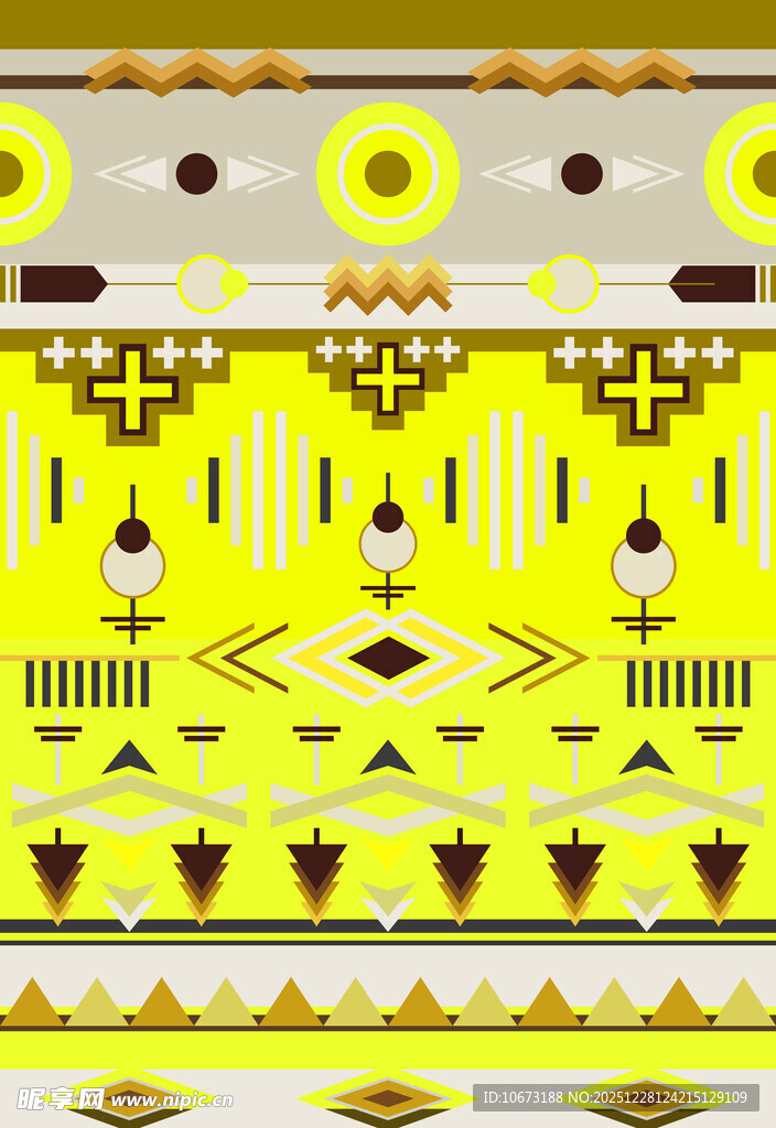 几何图案民族风装饰