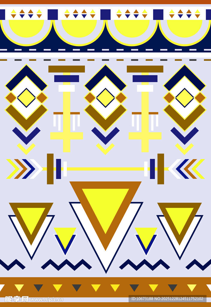 几何图案装饰艺术风格背景