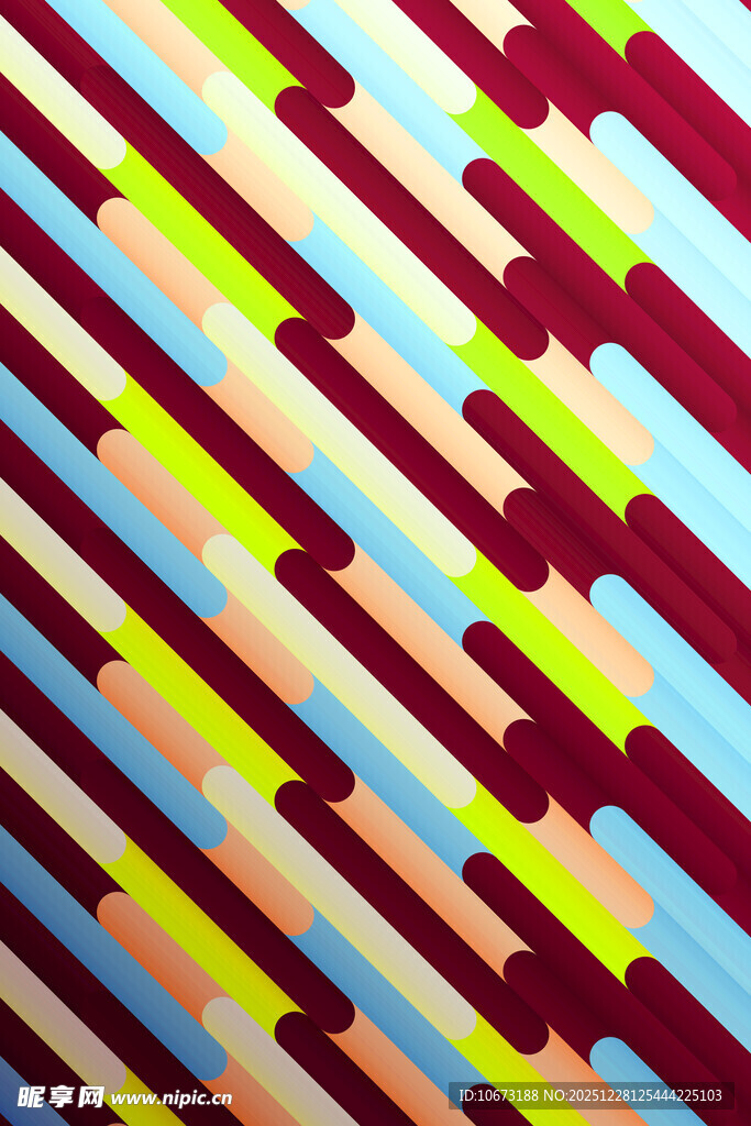 多彩条纹几何图案背景