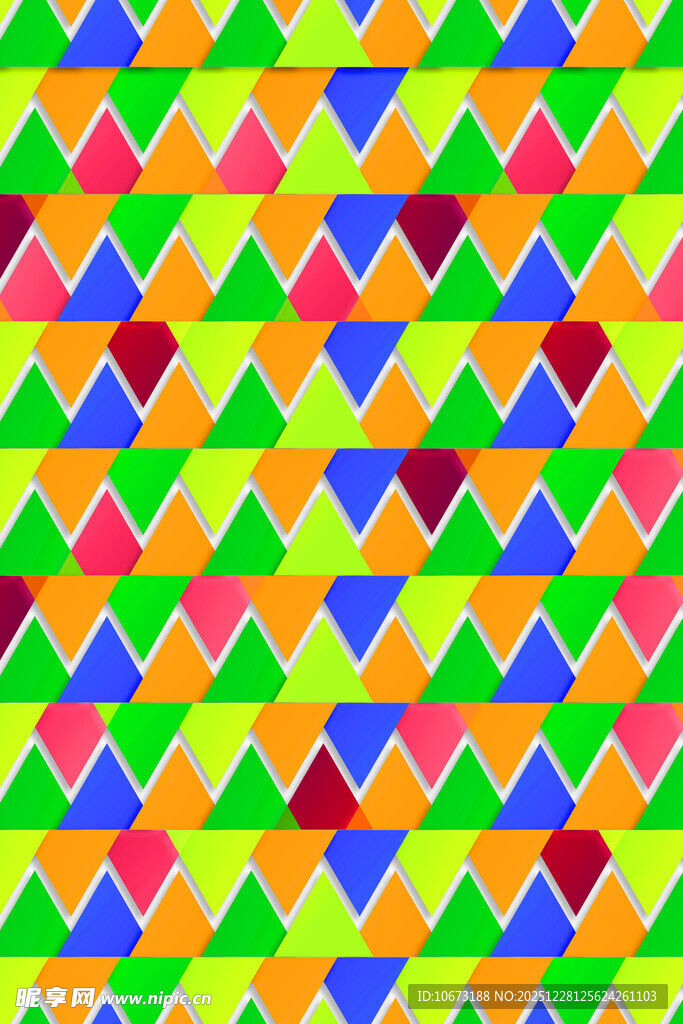 多彩三角形几何图案背景