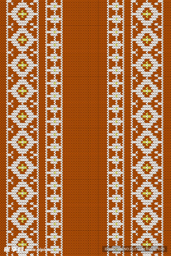 橙色几何图案民族风纹理