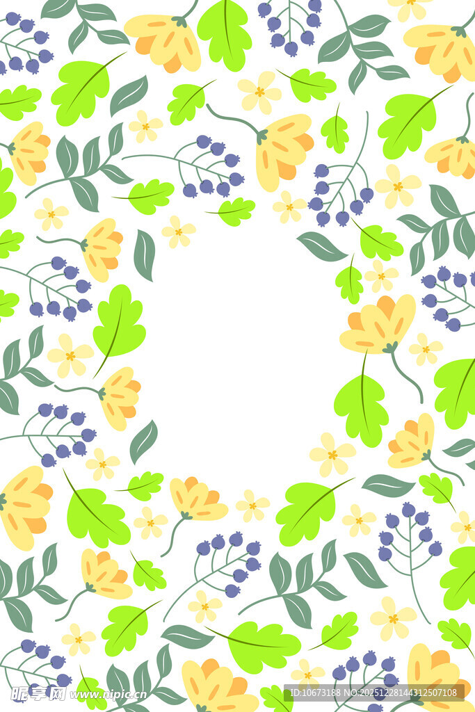 花卉边框图案设计