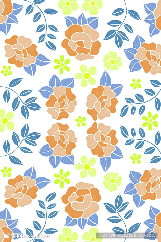 花卉图案背景设计素材