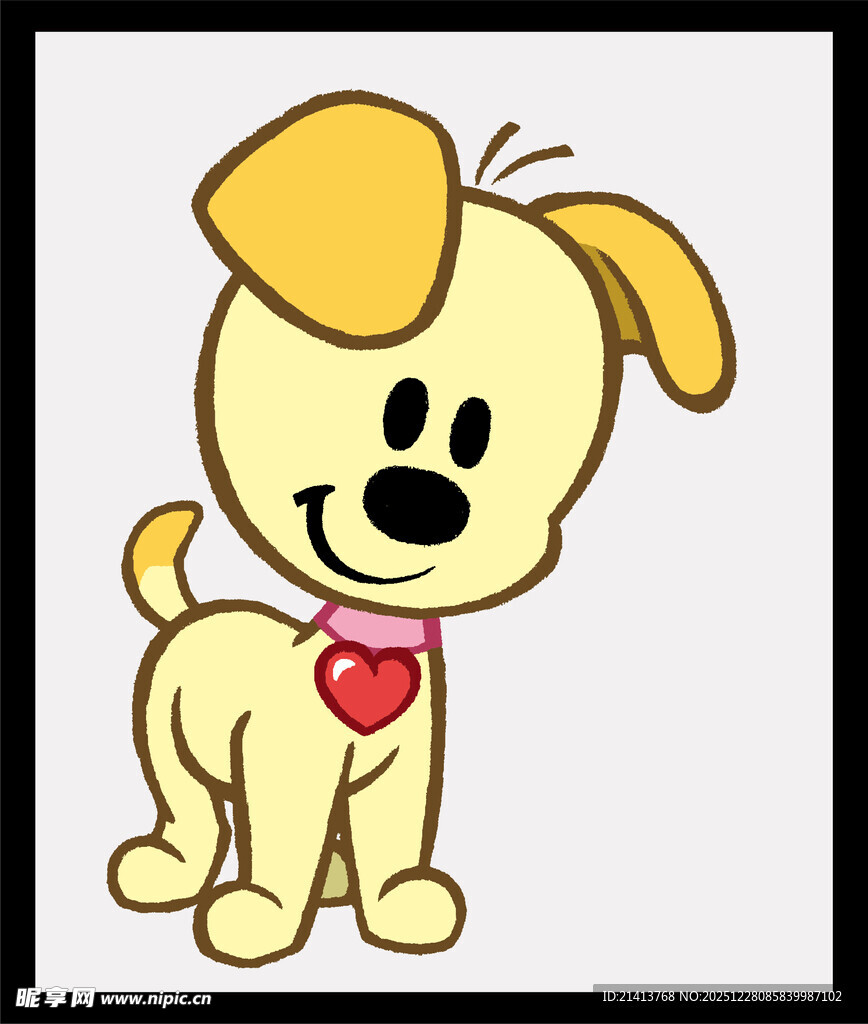 可爱小狗卡通形象