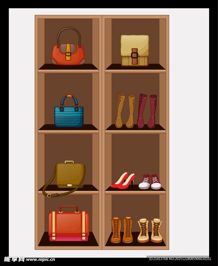 时尚鞋包收纳架展示