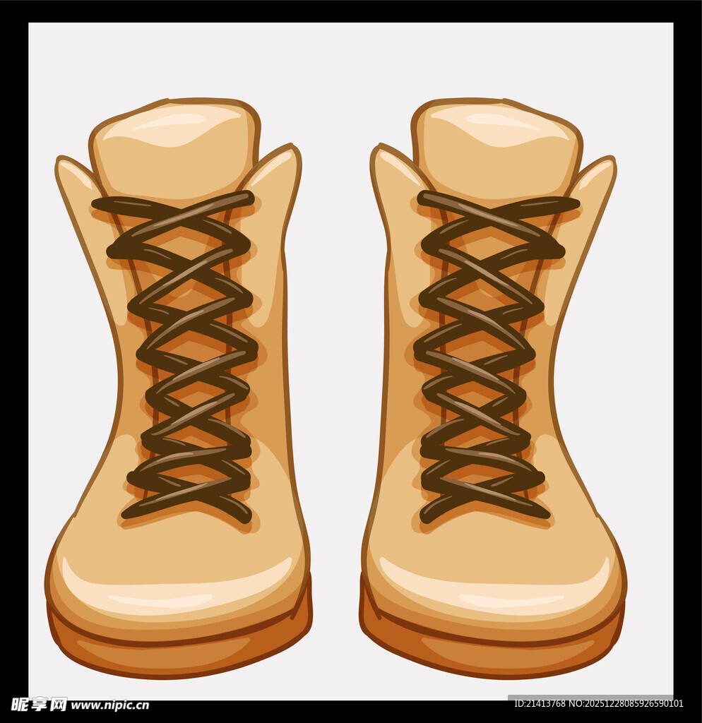 卡通风格系带户外登山靴