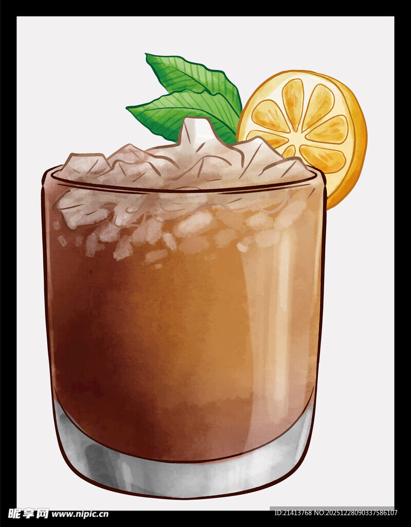 冰爽柠檬巧克力饮品