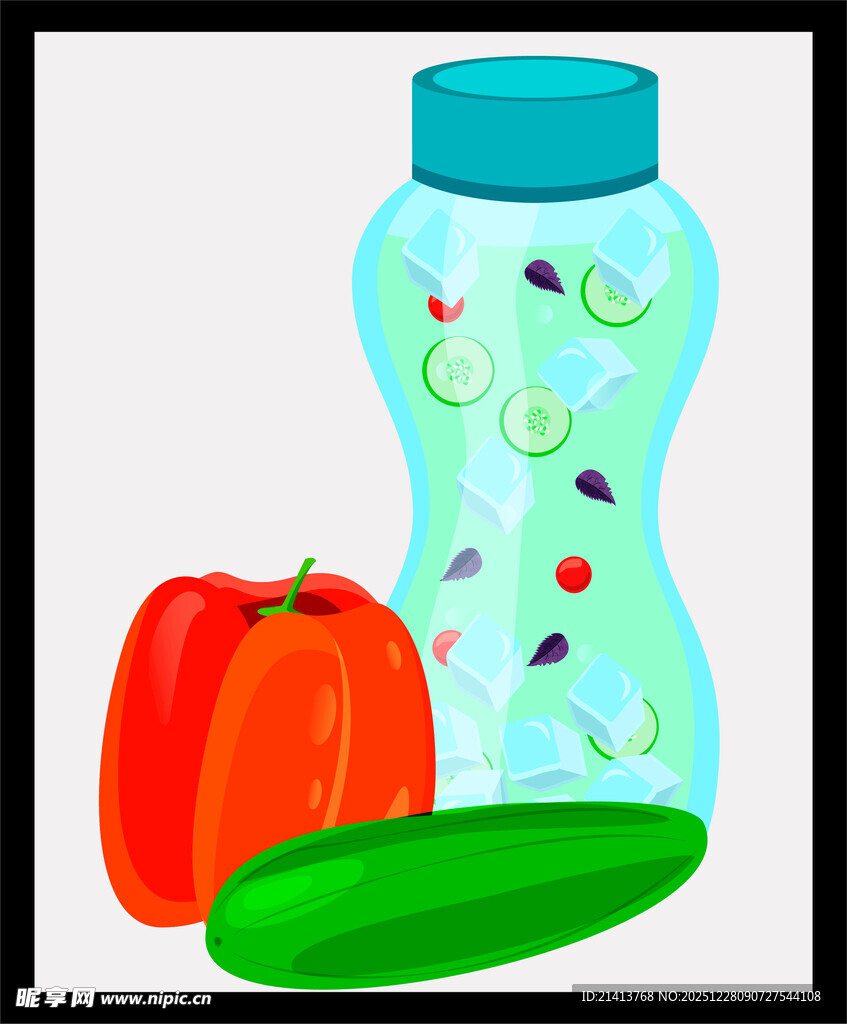 瓶装蔬菜与新鲜蔬果