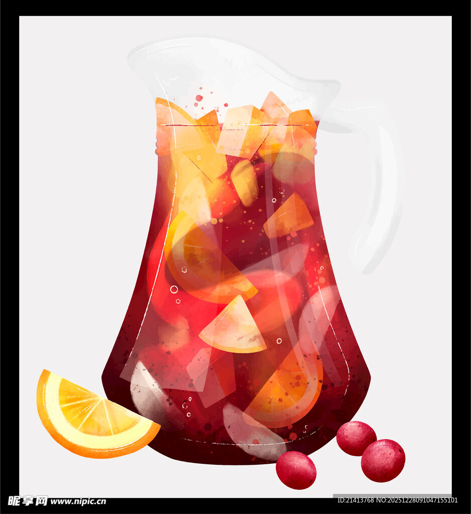 水果冰红茶壶装饮品