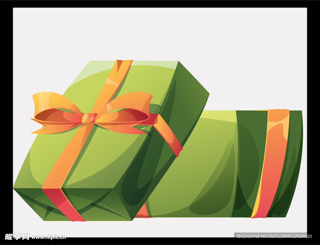 绿色精美礼品盒