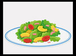 新鲜多彩蔬菜沙拉