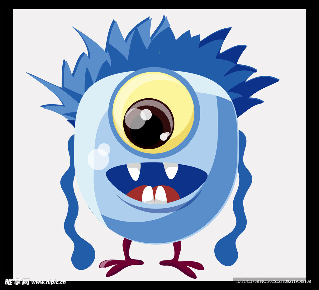 蓝色独眼小怪物