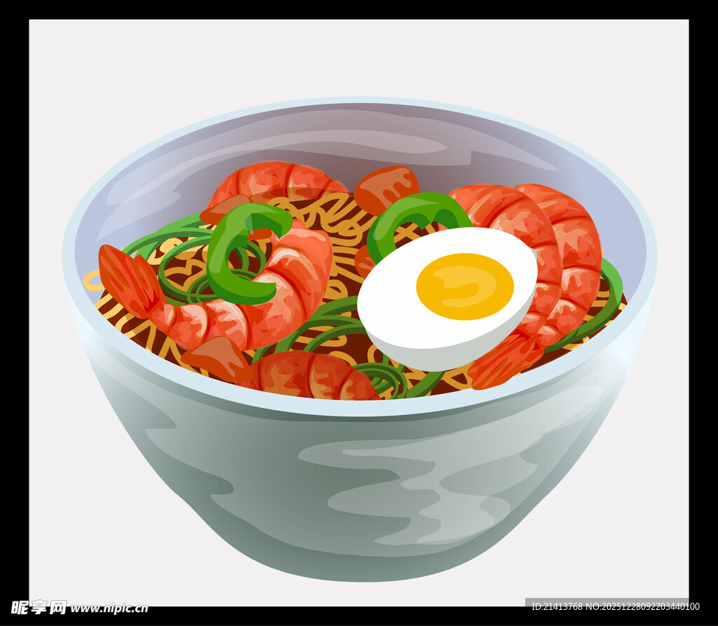 美味蔬菜鸡蛋拉面