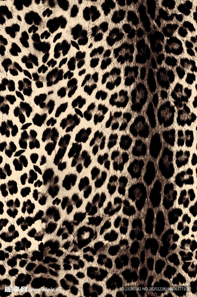 豹纹图案面料纹理