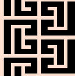 几何黑白回纹图案