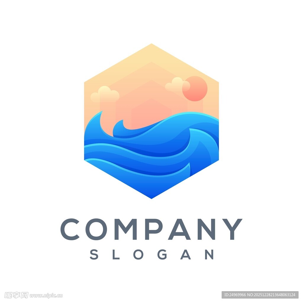 海洋日出主题公司标志