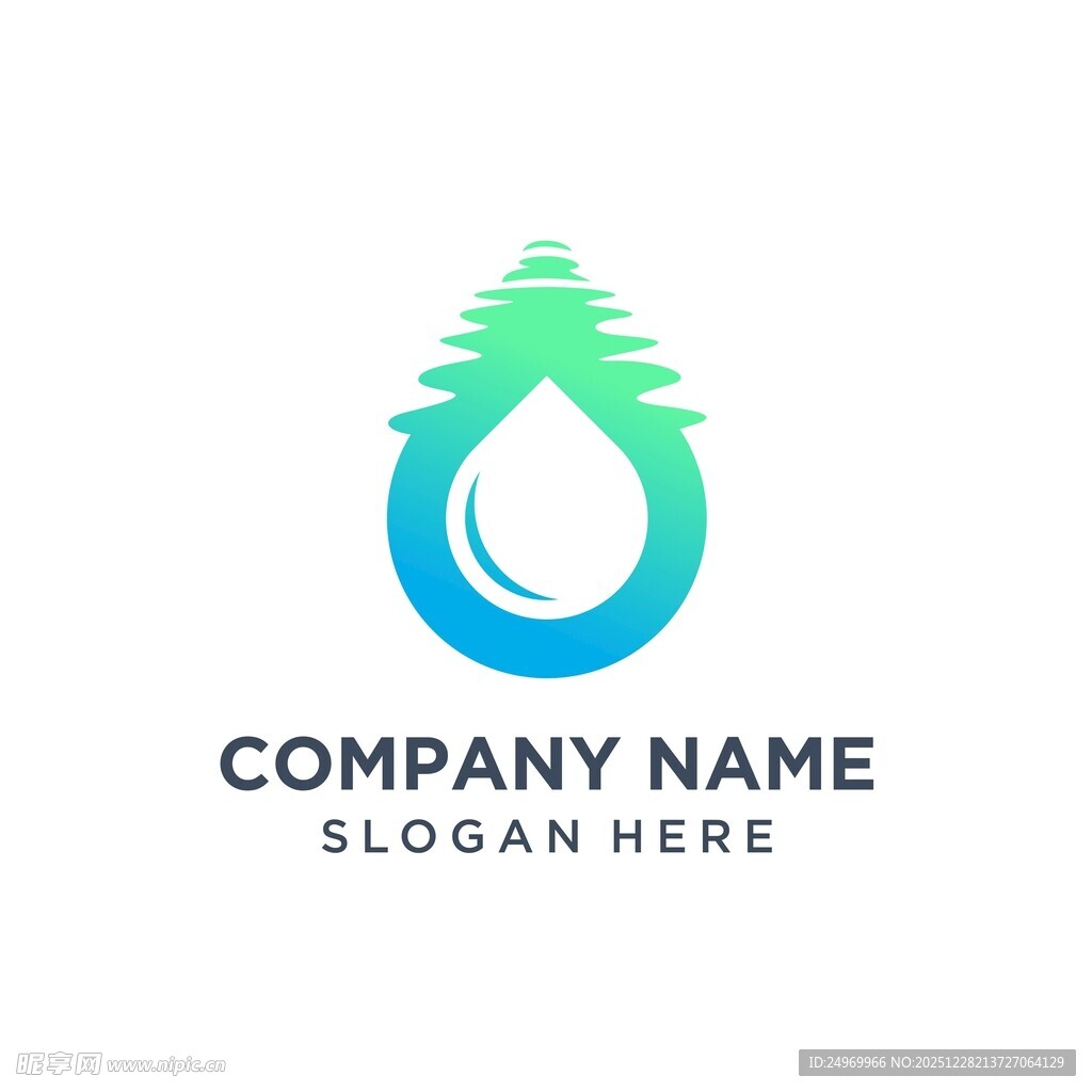水滴形环保公司标志