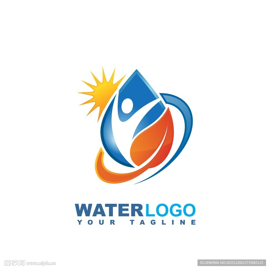 水滴标志设计
