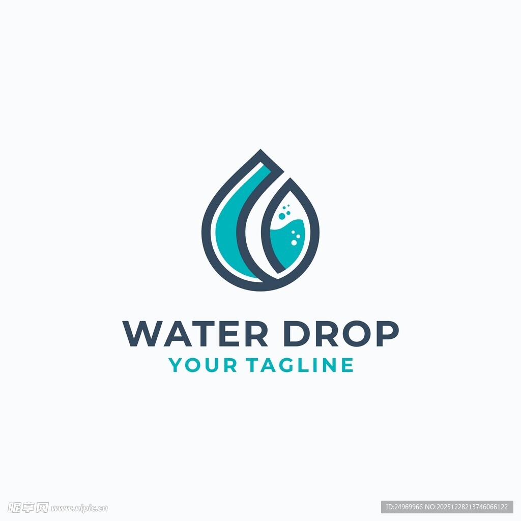 水滴标志设计
