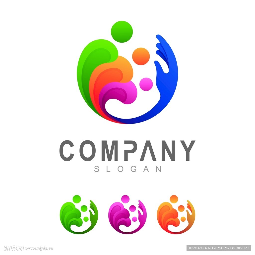 多彩人形公司标志设计