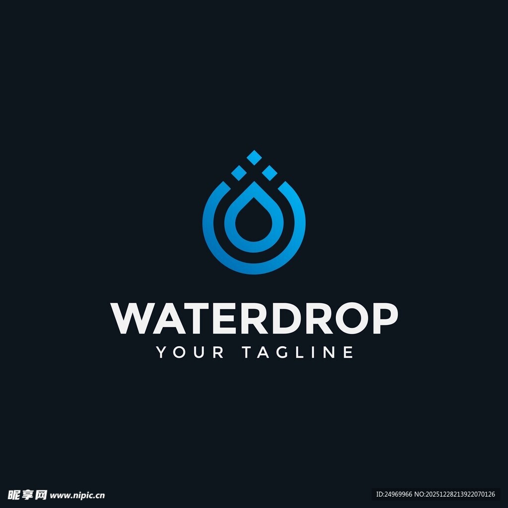 水滴标志设计