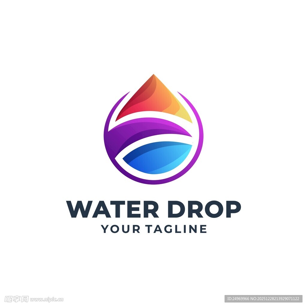 水滴标志设计