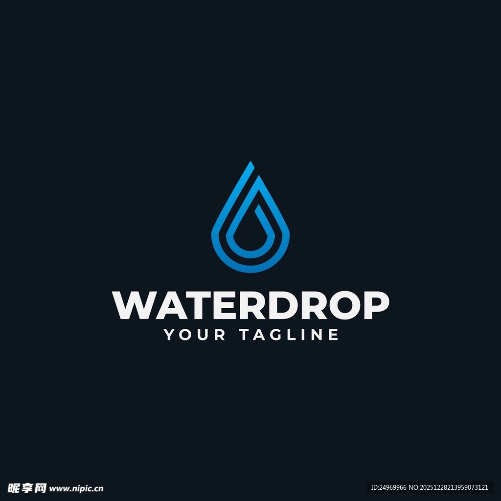 水滴贷款标志设计